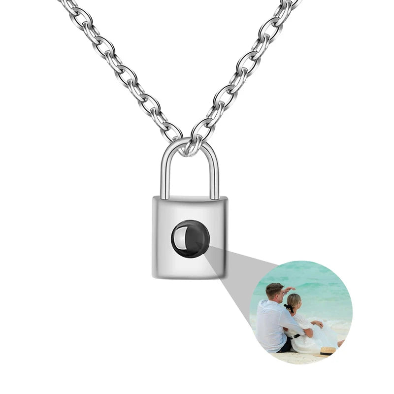 'I Love You in 100 Languages' Photo Projection Necklace
