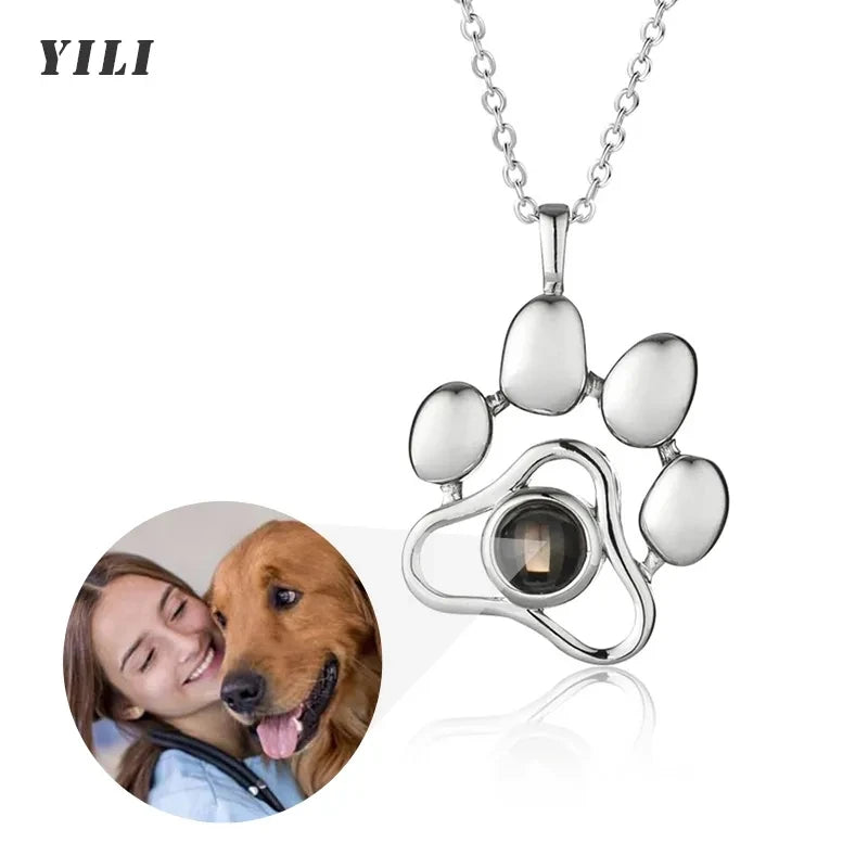 'I Love You in 100 Languages' Photo Projection Necklace