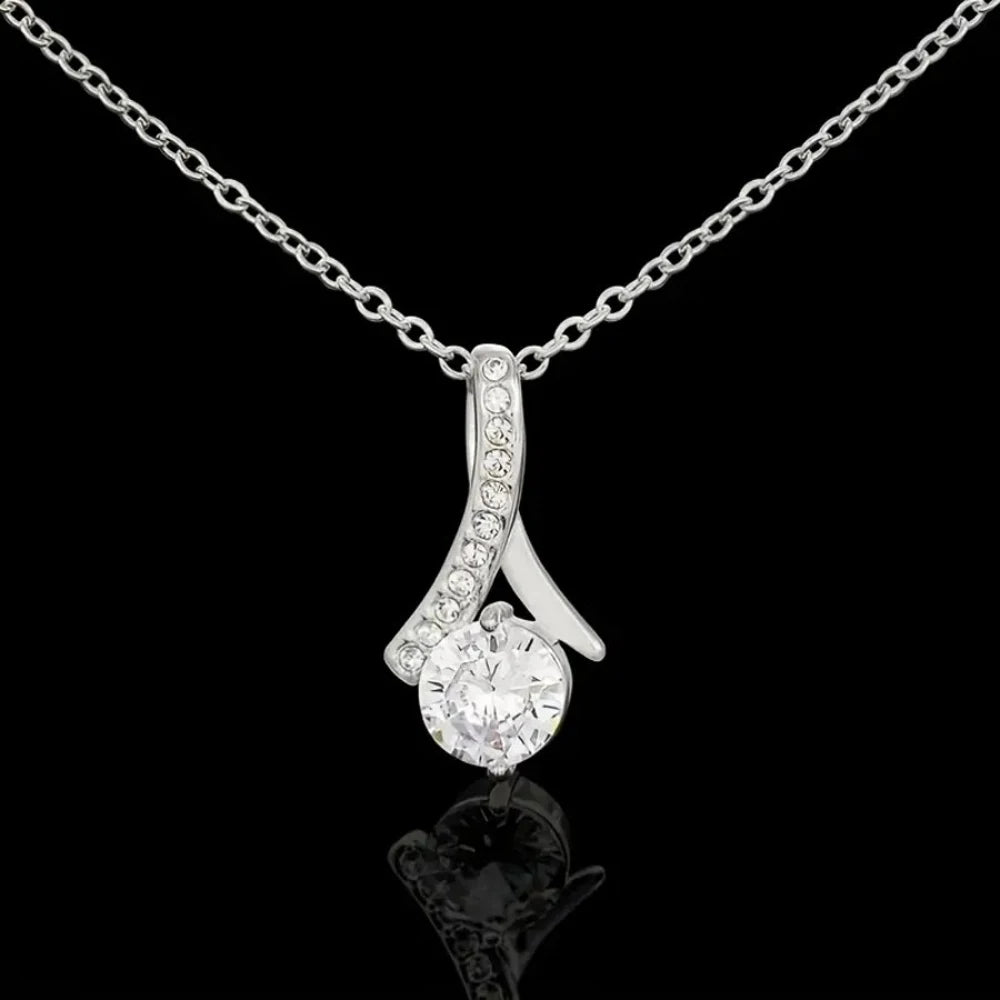 To My Badass Daughter Necklace — Sterling Silver with Message Card