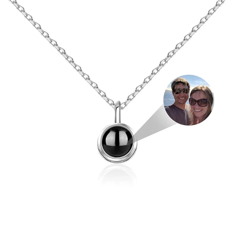 'I Love You in 100 Languages' Photo Projection Necklace