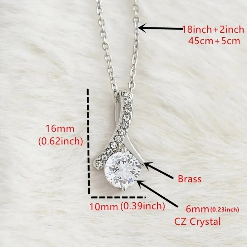 To My Badass Daughter Necklace — Sterling Silver with Message Card