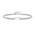 Engraved Family Names Bracelet for Him — Stainless Steel Keepsake